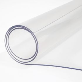 Plastic Table Cover 40 x 72 Inch, 1.5 mm Thick Clear Table Protector, Rectangle Clear Desk Mat