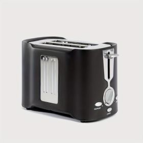 (FST-MBJ-110V)2 Slice Toaster, Quick & Even Results Every Time, Wide Slots Fit Any Size Bread Drop-Down Crumb Tray for Easy Clean Up, Stainless S